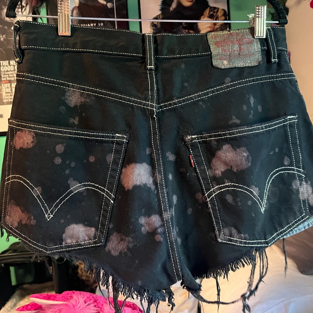 Upcycled High Waisted Shorts - Picture 2 of 7